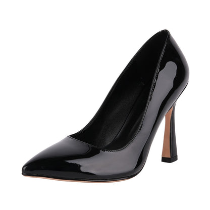 Pointed Toe Patent Leather High Heels - Onlymaker Special Offer