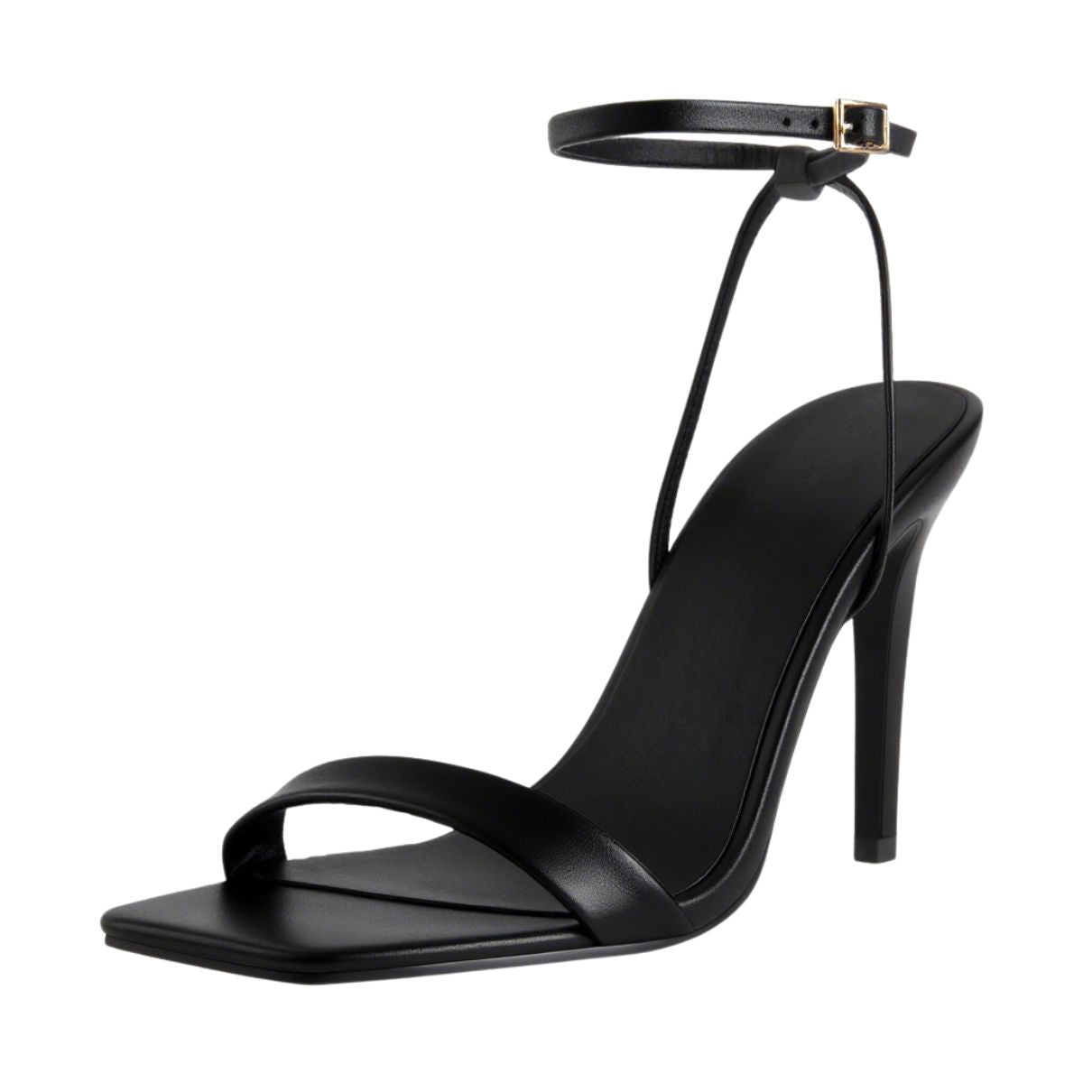 Square Toe Ankle Strap Stiletto Sandals - Onlymaker Best Price