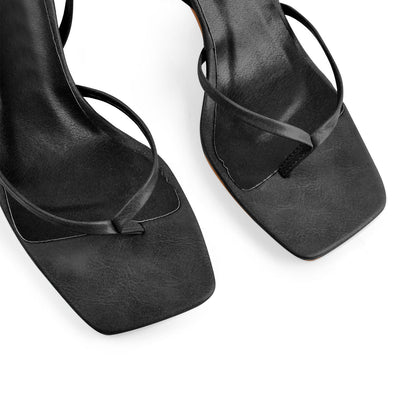 Flip Flop Thong Square Toe Lace Up Sandals - Onlymaker Deals