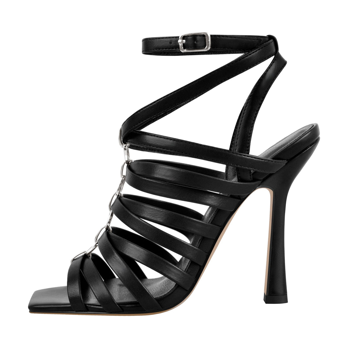Open Toe Gladiator Hoof Heels Sandals - Onlymaker Best Seller