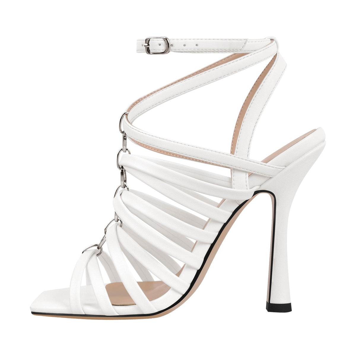 Open Toe Gladiator Hoof Heels Sandals - Onlymaker Best Seller