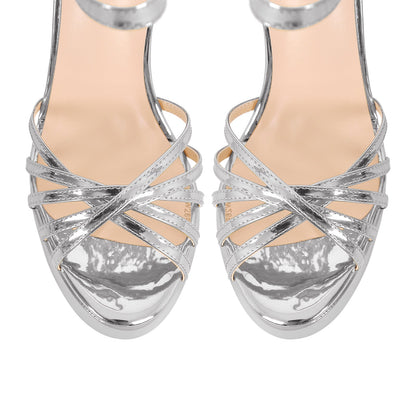 Buckle Strap Platform Chunky High Heels Sandals - Onlymaker Recommended
