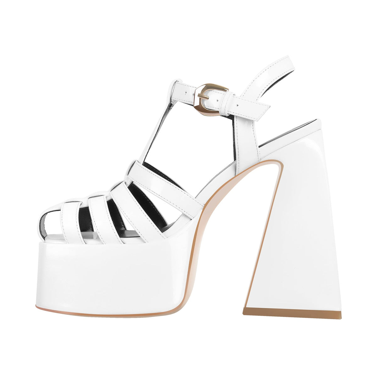 Platform Chunky High Heels Buckle Sandals - Onlymaker Smart Buy