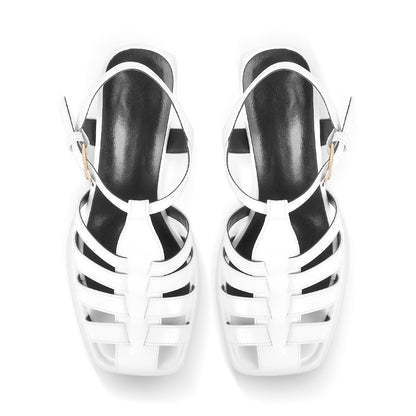 Platform Chunky High Heels Buckle Sandals - Onlymaker Smart Buy