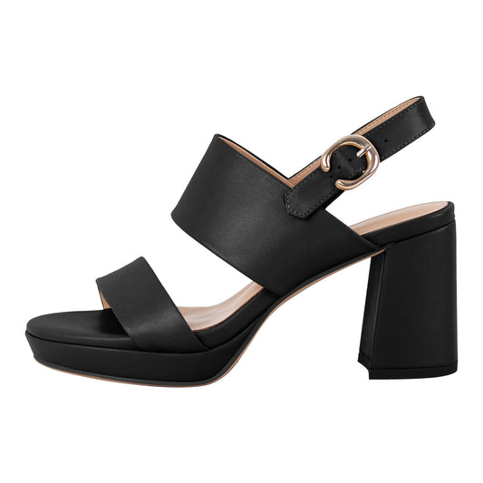 Platform Buckle Strap Chunky Heel Sandals - Onlymaker Recommended