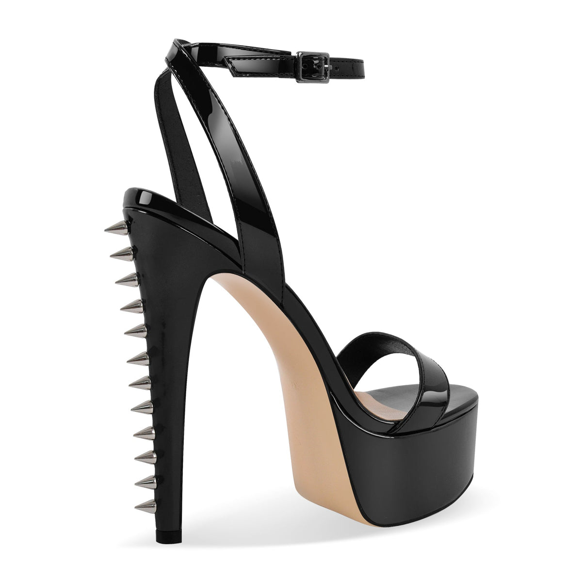 Platform Rivet Ankle Strap Stiletto Sandals - Onlymaker Customer Favorite