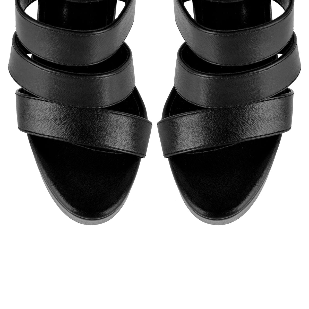 Platform Gladiator Cutout Zipper Boots Sandals - Onlymaker Smart Buy