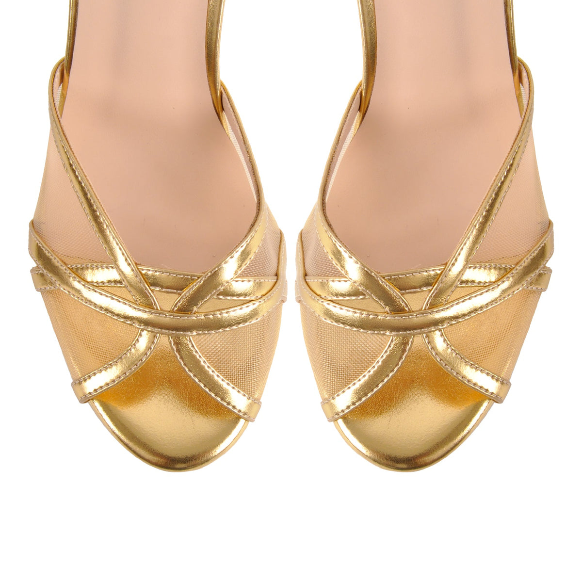 Platform Mesh Ankle Strap Chunky Heel Sandals - Onlymaker Special Offer