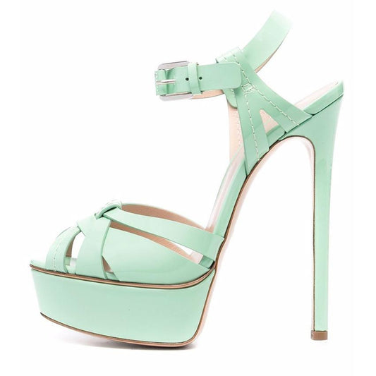 Peep Toe Platform Buckle Strap Sandals - Onlymaker Special Offer
