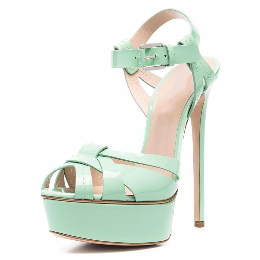 Peep Toe Platform Buckle Strap Sandals - Onlymaker Special Offer