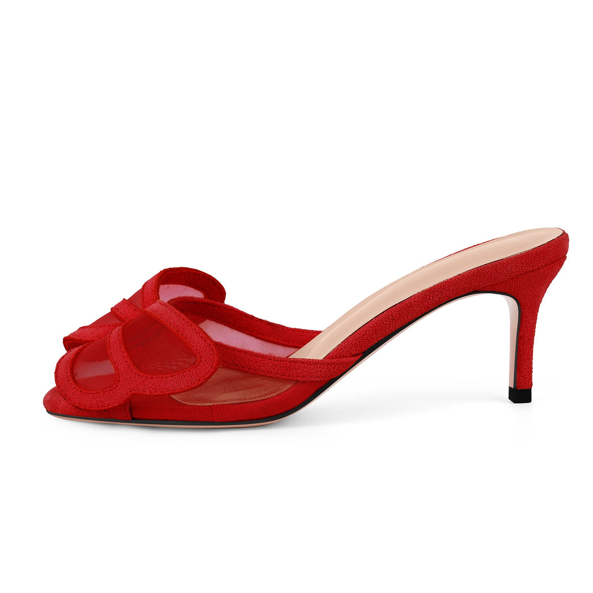 Mesh Butterfly Suede Sandals Mules - Onlymaker Top Pick