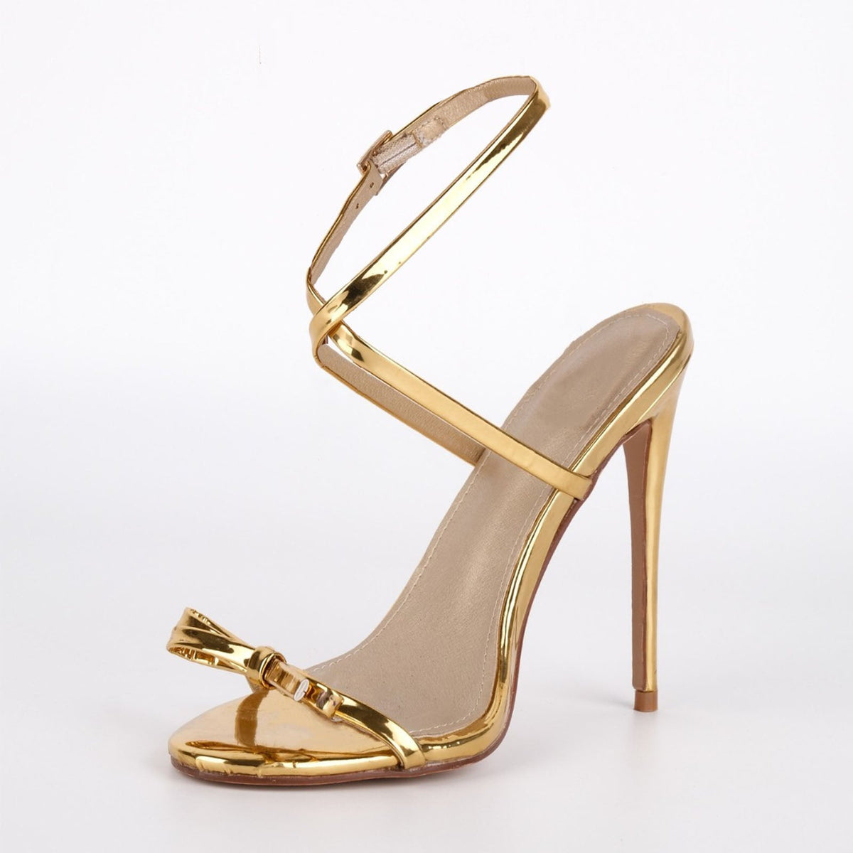 Round Toe Bow Cross Strap Sandals - Onlymaker Recommended