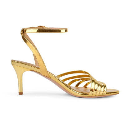 Round Toe Ankle Strap Patent Sandals - Onlymaker Everyday