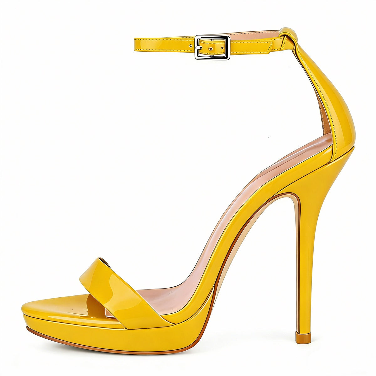 Low Platform Ankle Strap Stiletto Sandals - Onlymaker Everyday