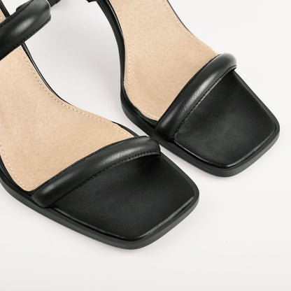 Square Toe Slip On Sandals Mules - Onlymaker Recommended