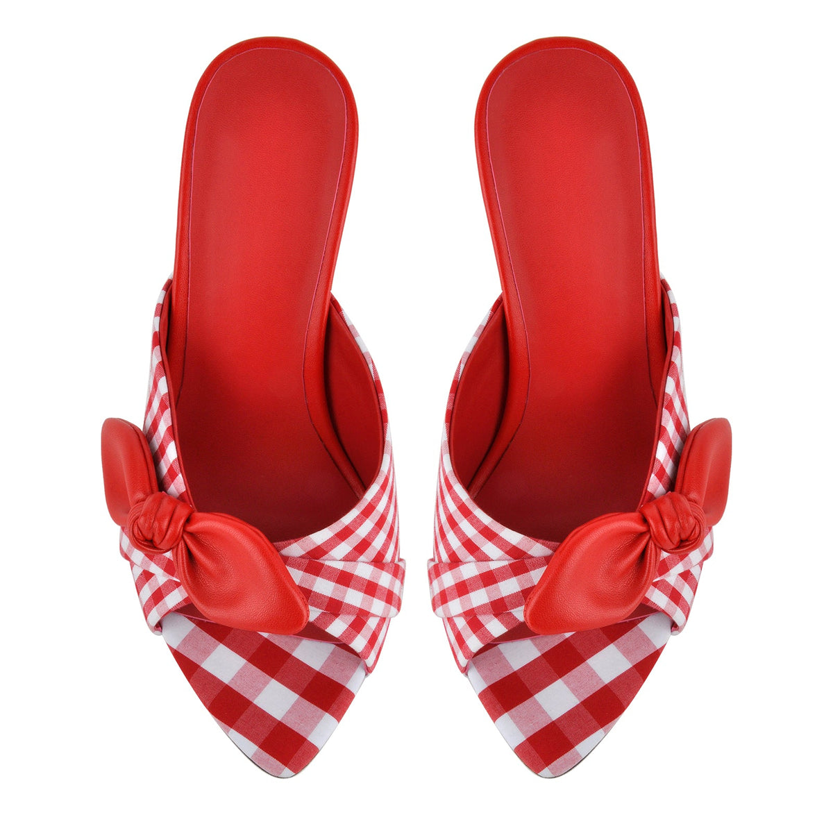 Pointed Toe Bow Stiletto Mules - Onlymaker Signature