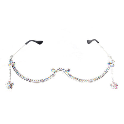 Crystal Non-Lens Decorative Sunglasses - Onlymaker Value