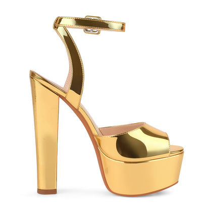 Platform Ankle Strap Chunky Heel Sandals - Onlymaker Customer Favorite