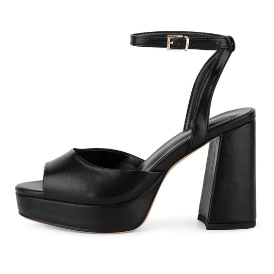 Platform Chunky Heel Ankle Strap Sandals - Onlymaker Customer Favorite