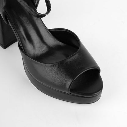 Platform Chunky Heel Ankle Strap Sandals - Onlymaker Customer Favorite