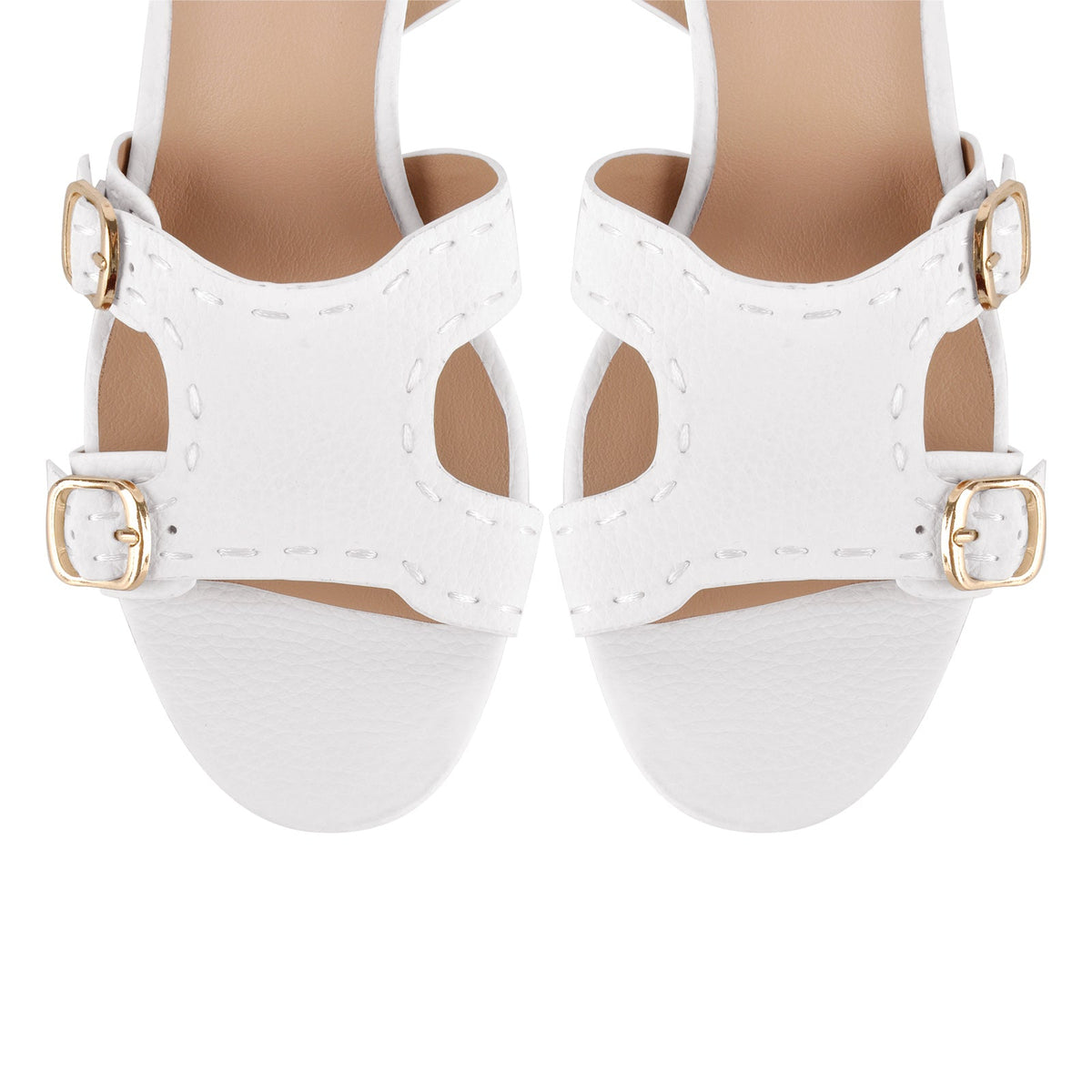 Round Toe Buckle Ankle Strap Chunky Sandals - Onlymaker Trusted