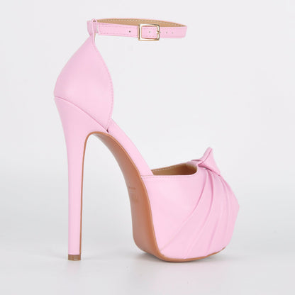 Peep Toe Platform Ankle Strap Stiletto Sandals - Onlymaker Best Price
