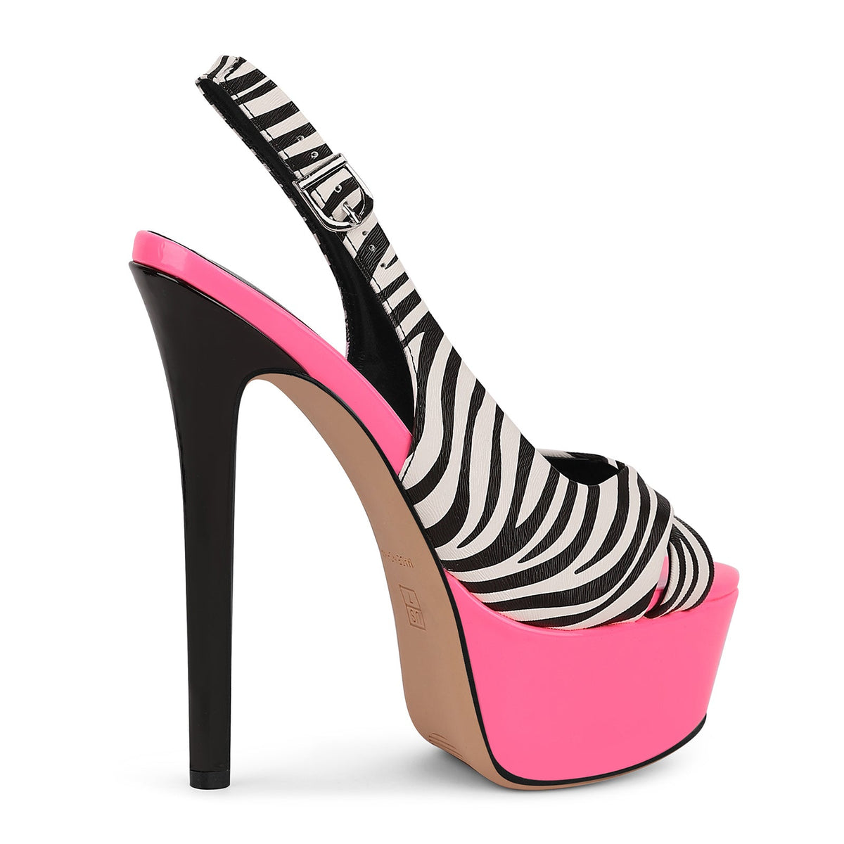 Peep Toe Platform Slingback Stiletto Sandals - Onlymaker Premium