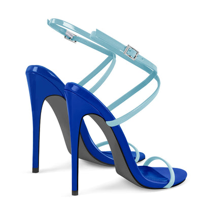 Round Toe Criss Cross Straps Sandals - Onlymaker Recommended