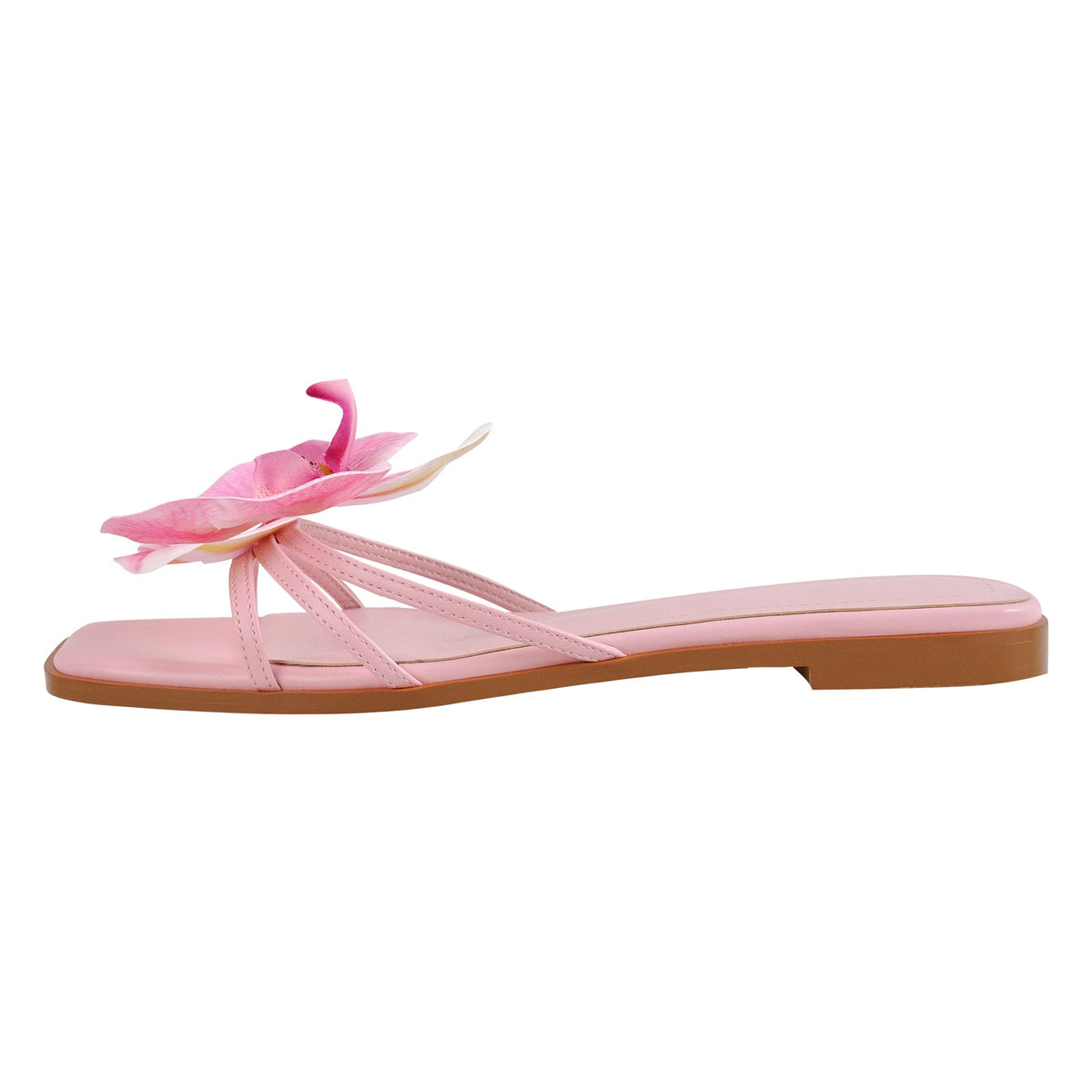 Flower Square Toe Sandals Flats - Onlymaker Premium