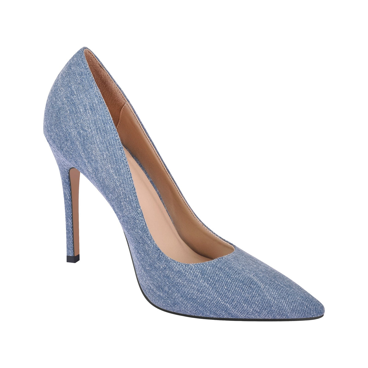 Denim Pointed Toe Stilettos Pumps - Onlymaker Sale
