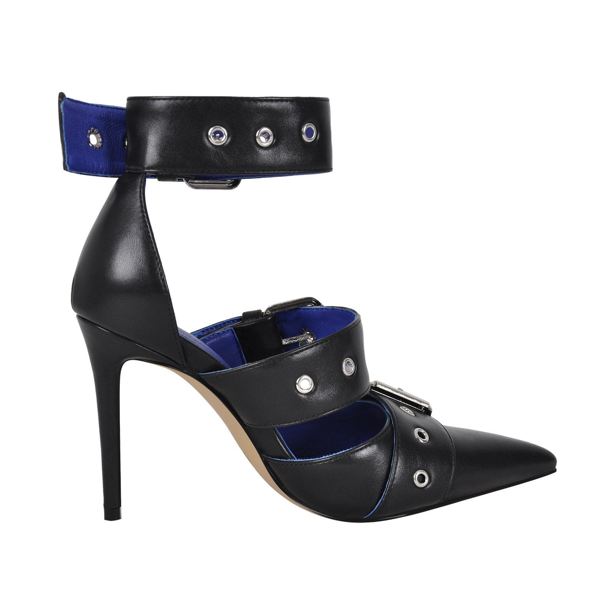 Pointed Toe Ankle Buckle Strap High Heels Pumps - Onlymaker Customer Favorite