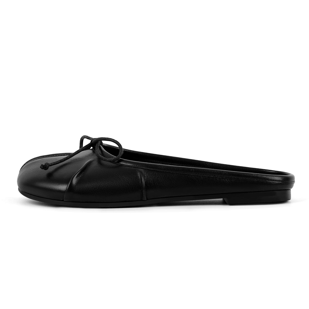 Bow Round Toe Tabi Mule Flats - Onlymaker Smart Buy