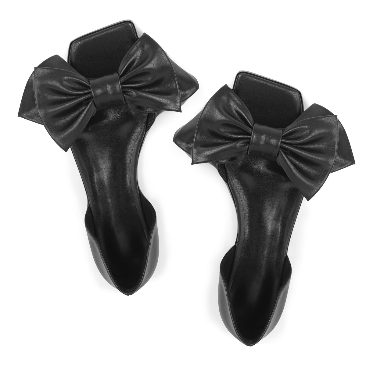 Bow Square Toe Flats - Onlymaker Hot Sale