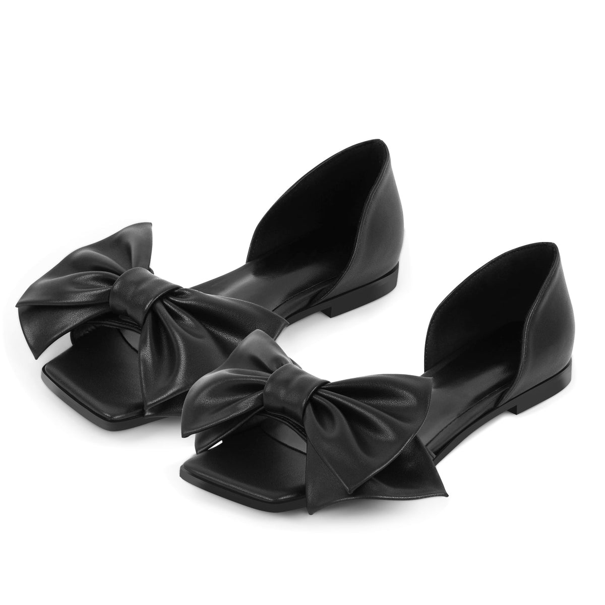 Bow Square Toe Flats - Onlymaker Hot Sale