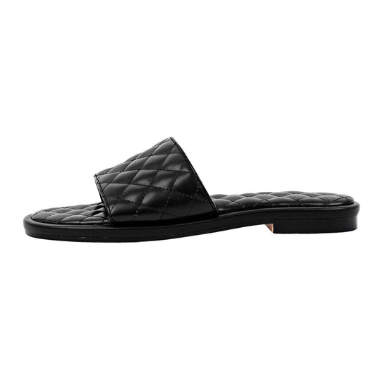 Round Toe Quilted Sandals Flats - Onlymaker Trusted