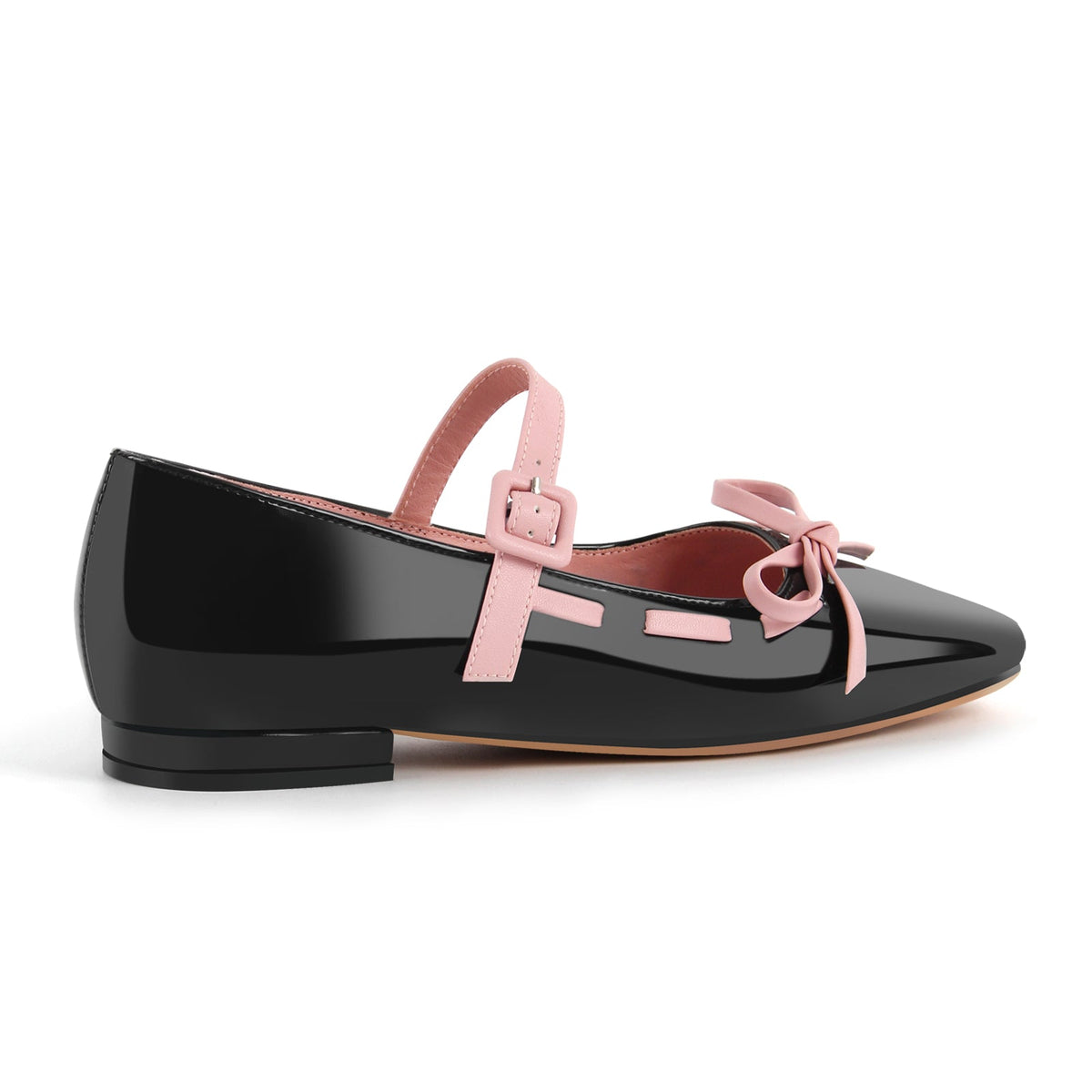 Bow Square Toe Mary Jane Ballet Flats - Onlymaker Trusted
