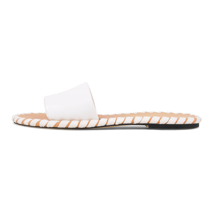 Round Toe Stitch Sandals Flats - Onlymaker Latest